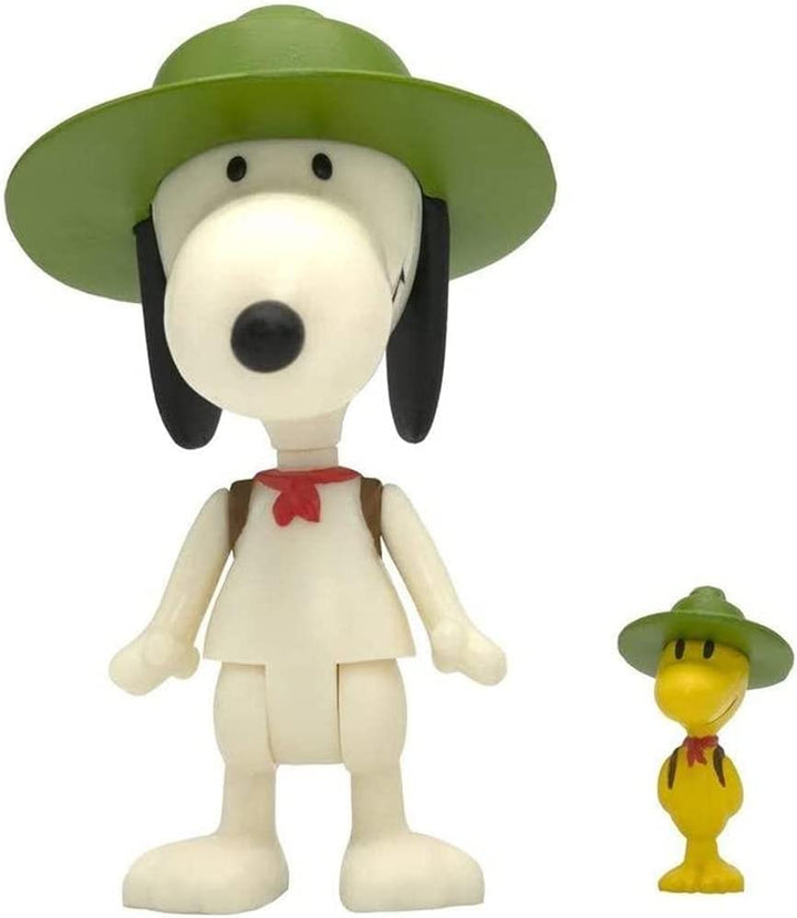 SUPER7 ReAction Peanuts® Figur, Snoopy und Woodstock mit Hut