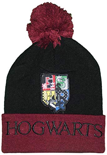 Harry Potter Wintermütze aus Acryl für Kinder (54 cm, Schwarz)