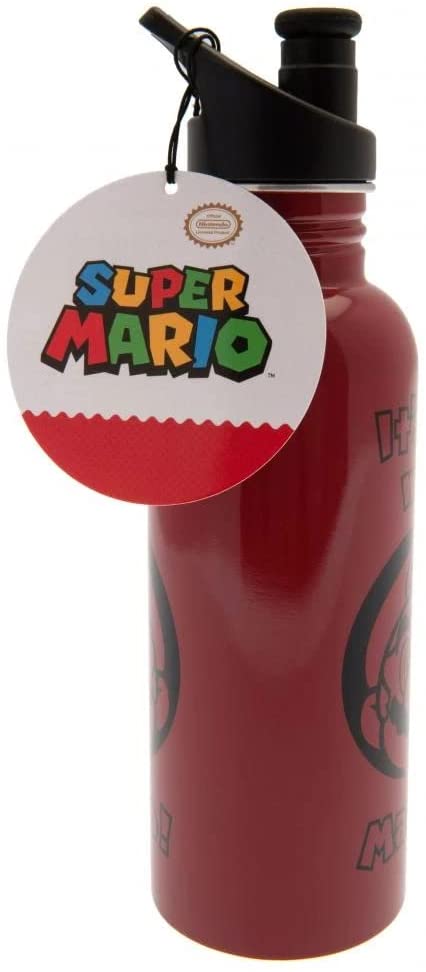 Nintendo 24241004 Wasserflasche, Rot/Schwarz, Standard