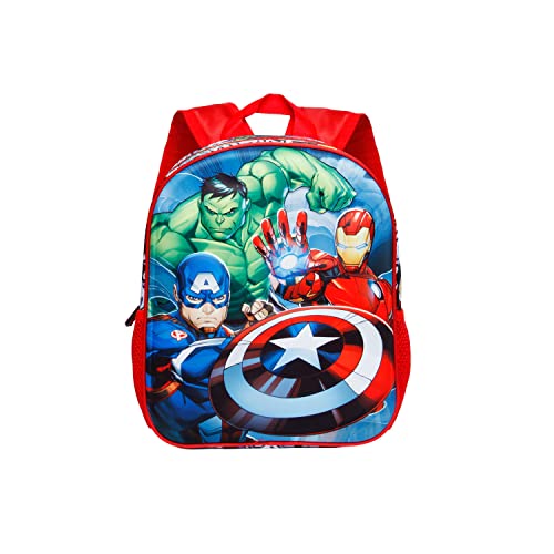 The Avengers Superpower-Small 3D Backpack, Red
