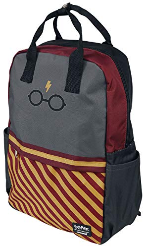 Harry Potter Back Pack Glasses Logo Hogwarts Official Loungefly Black One Size