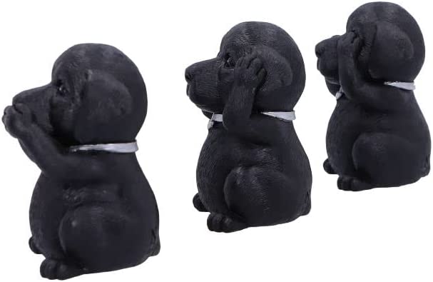 Nemesis Now Three Wise Labradors, Black, 8.5cm,B5881V2