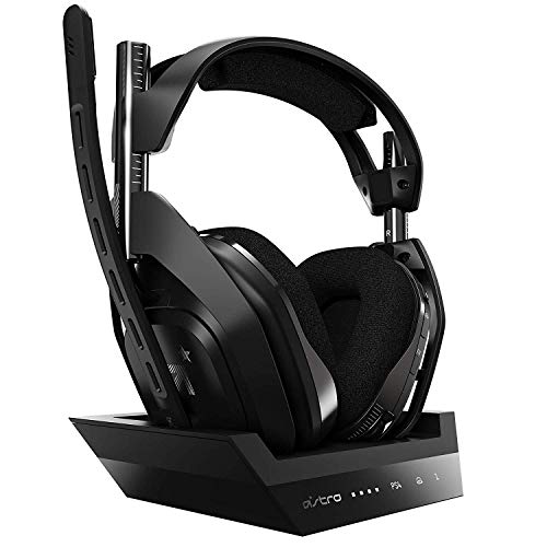 ASTRO Gaming A50 Kabelloses Gaming-Headset + Basisstation Gen 4 für PS4 und PC – Bla