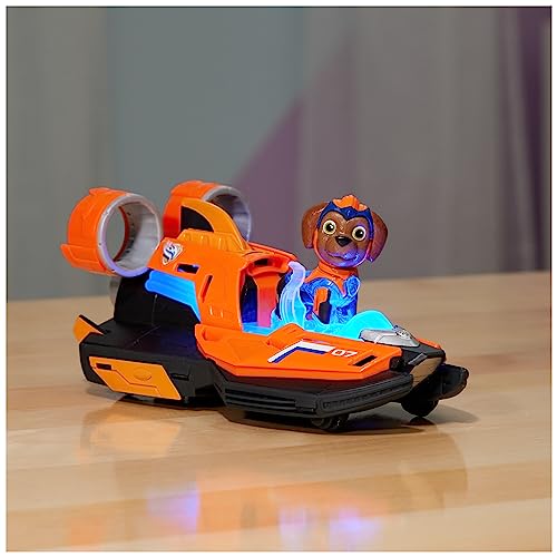 Paw Patrol: The Mighty Movie, Spielzeug-Jetboot mit Zuma Mighty Pups Actionfigur,