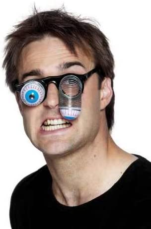 Smiffys Droopy Eye Brille mit Metallfeder