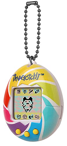 TAMAGOTCHI 42879 Bandai, Gen 1, Candy Swirl mit Kette – das Original Virtual Real
