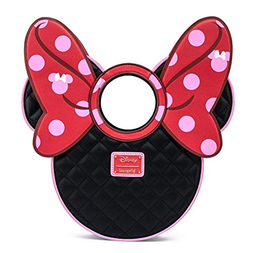 Loungefly Disney Minnie Mouse Quilted Bow Crossbody Bag Purse