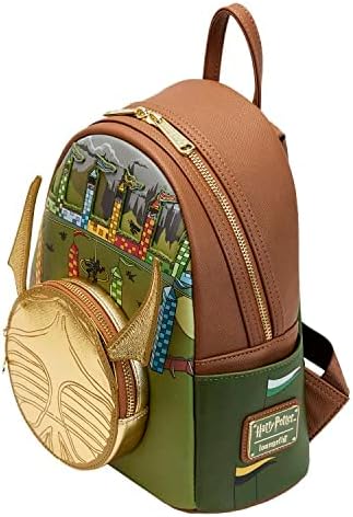 Loungefly Harry Potter Mini-Rucksack Golden Snitch, neu, offiziell, Grün