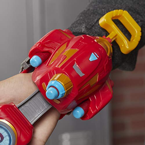 NERF Power Moves Marvel Avengers Iron Man Repulsor Blast Gauntlet NERF Jouet de lancement de fléchettes
