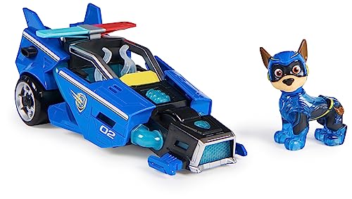 PAW Patrol: The Mighty Movie Chase's Mighty Movie Cruiser Toy - Light-Up Vehicle with Sound Effects & Action Figure (Ages 3-9)