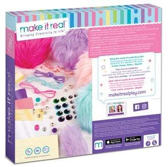 Make It Real CuddleMob Diy Pom Pom Personnages Kit d&#39;art et d&#39;artisanat pour filles