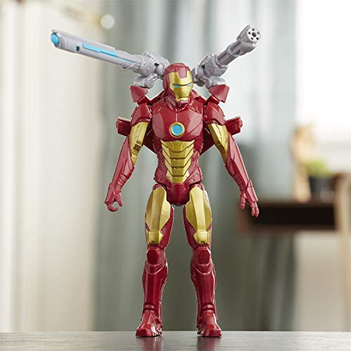 Marvel Avengers Titan Hero Series Blast Gear Iron Man Figura de acción de juguete de 30 cm