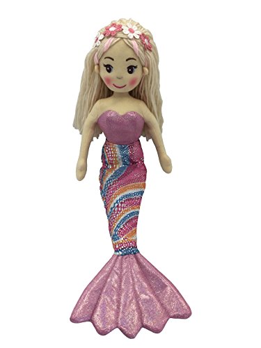 A B Gee 362 C6042 Joanne Rag Mermaid Doll Plush Toy, 45 cm