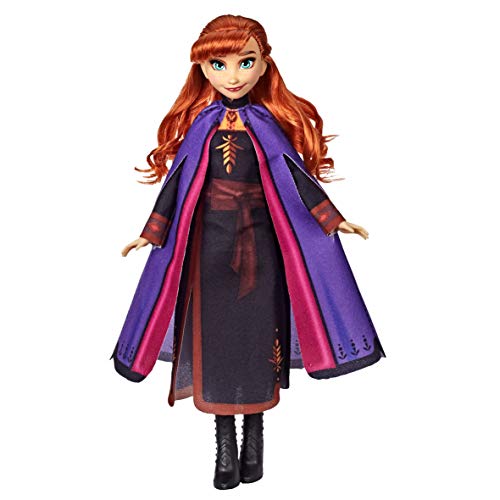 Muñeca de moda Anna Frozen de Disney con pelo largo rojo