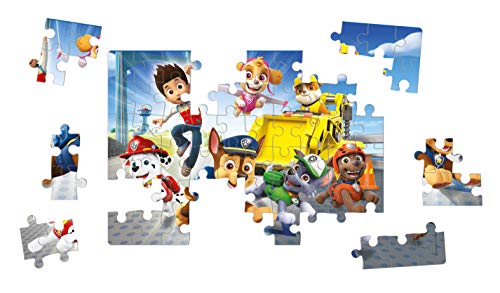 Clementoni 26097, Paw Patrol Doppelgesichtspuzzle für Kinder – 60 Teile, ab 5 Jahren