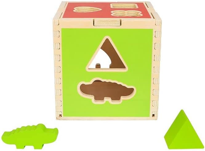 Tooky Toy TH442 Wooden Animal Shape Sorter