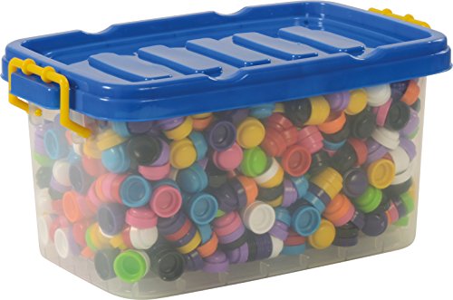 EDUPLAY Eduplay120460 1000 Piece Coloured Stacking Caps, Multi-Color