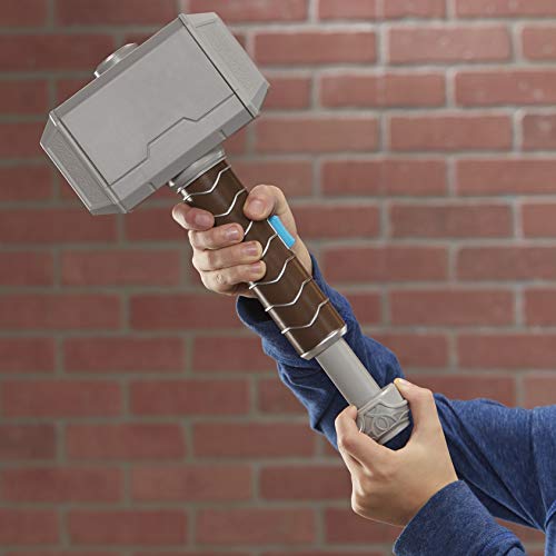 NERF Power Moves Marvel Avengers Thor Hammer Strike Hammer NERF Juguete para lanzar dardos