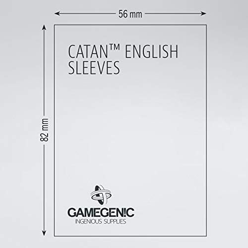 GAMEGEN!C - Matte Catan-Sized Sleeves 56 x 82 mm (50), Colour Clear (GGS10073ML)