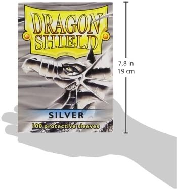 Dragon Shield Sleeves - SILVE - Standard Size Deck Protectors (100 ct) Arcane Tinmen
