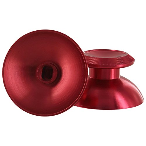Metal thumbsticks for Sony PS4 controllers alloy aluminium analog –Red | ZedLabz