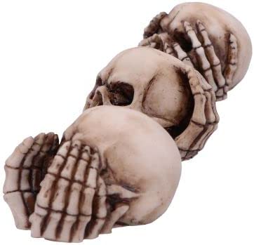 Nemesis Now Three Wise Skulls 7,6 cm, Harz, Beige