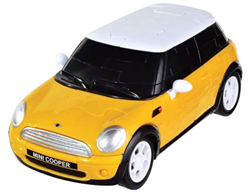 Herpa 80657074 Lustiges 3D-Puzzle 80657074-Mini Cooper, Gelb