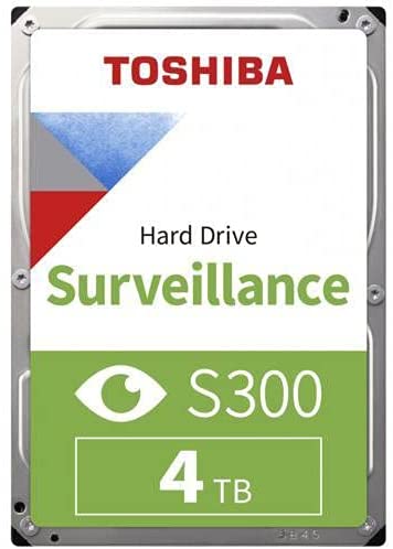 Toshiba 4 TB S300 Surveillance 3,5 Zoll SATA interne Festplatte. 24/7-Betrieb, Sup