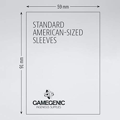 Gamegenic 50er-Pack 59 x 91 mm grüne Standard-Brettspielhüllen von American Prime