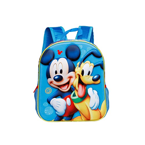 Mickey Mouse Pluto-Small 3D Backpack, Blue