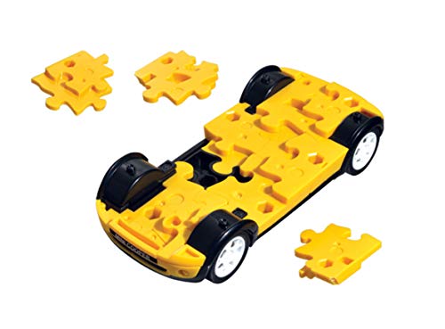 Herpa 80657074 Fun 3D Puzzle 80657074-Mini Cooper, Yellow