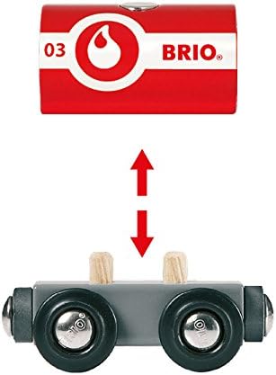 BRIO World Feuerwehr- und Rettungszug für Kinder ab 3 Jahren – kompatibel mit allen BRIO Eisenbahnsets und Zubehör