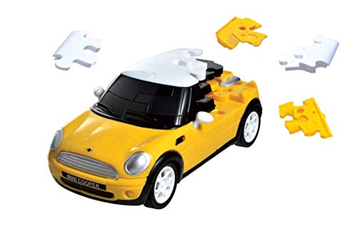 Herpa 80657074 Lustiges 3D-Puzzle 80657074-Mini Cooper, Gelb