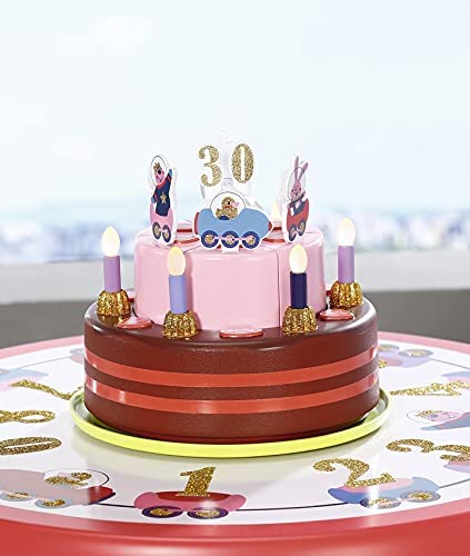 BABY Born Happy Birthday Party Table Playset - Interactive Musical Cake & Doll Accessories (6 Months+) 7