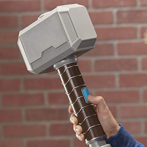 NERF Power Moves Marvel Avengers Thor Hammer Strike Hammer NERF Dart-Launching Toy