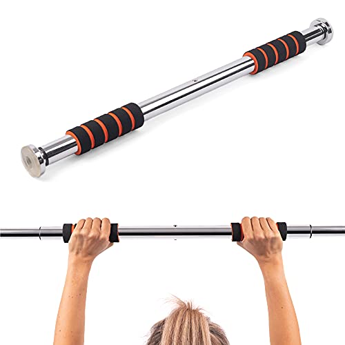 Phoenix Fitness Door Pull Up and Chin Up Bar - Doorway Pull-Up Bar with Soft Gri