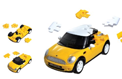 Herpa 80657074 Fun 3D Puzzle 80657074-Mini Cooper, Yellow