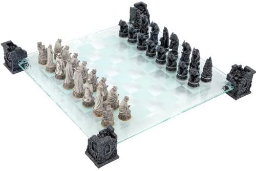 Nemesis Now Vampire & Werewolf Chess Set 44cm Black