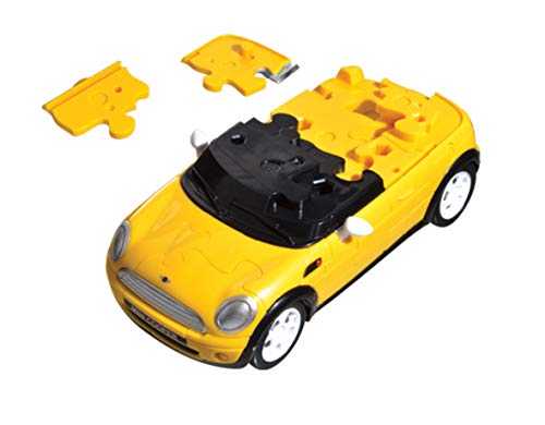 Herpa 80657074 Lustiges 3D-Puzzle 80657074-Mini Cooper, Gelb