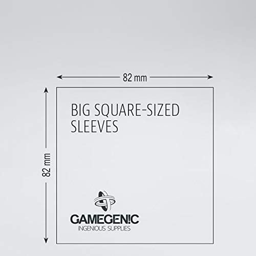 GAMEGEN!C – Matte große quadratische Hüllen 82 x 82 mm (50), klare Farbe (GGS10060ML)
