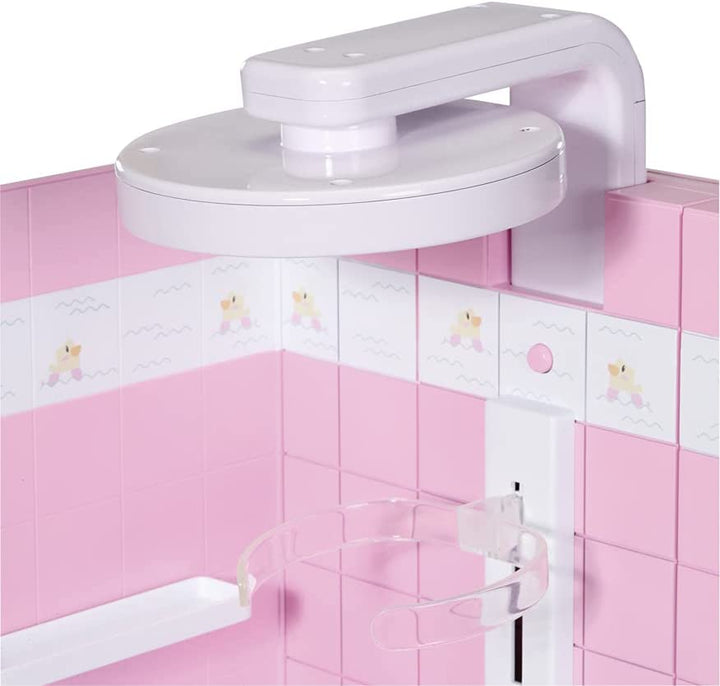 BABY born Badewanne mit begehbarer Dusche für 43-cm-Puppen – einfach für kleine Hände, kreatives Pl