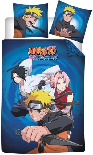 AYMAX NARUTO - Parure de lit 140X200 - '100% Baumwolle'