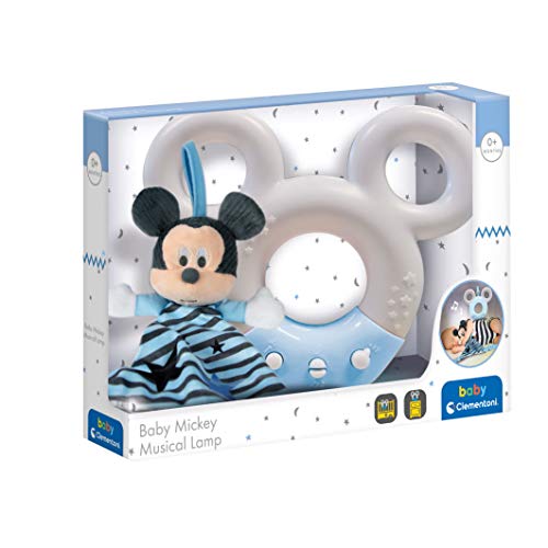 Clementoni 17397- Disney Baby Mickey-Sound & Color Lamp-Night Light, White Sound