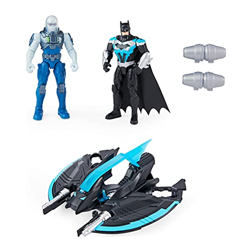 Batman Bat-Tech Flyer mit exklusiven 4-Zoll-Actionfiguren von Mr. Freeze und Batman