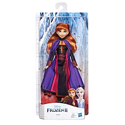 Muñeca de moda Anna Frozen de Disney con pelo largo rojo