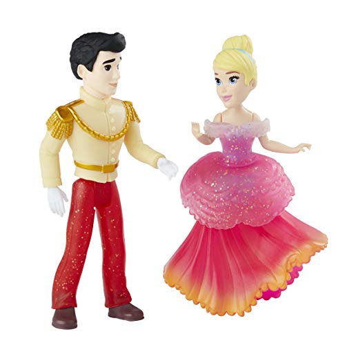 Disney Prinzessin Aschenputtel und Prinz Charming, kleine Puppe zum Sammeln, königlicher Clip