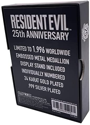 fanattik Resident Evil – vergoldete und versilberte Replik der Meda zum 25. Jubiläum von STA