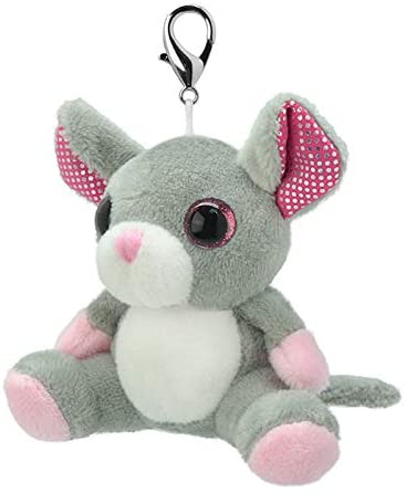 Orbys Wild Planet Peluche Souris Faite à la Main 10cm, Porte-clés