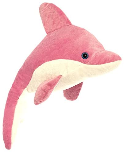 Peluche Clásico Wild Planet K7428 Delfín con Sonido 35 cm Rosa