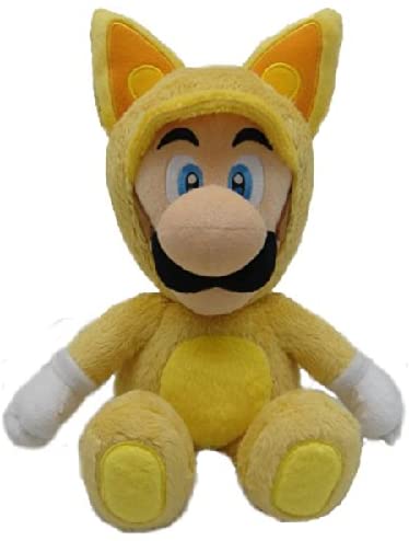 Super Mario Bros 22 cm offizielles Sanei Kitsune Fox Luigi Plüschtier
